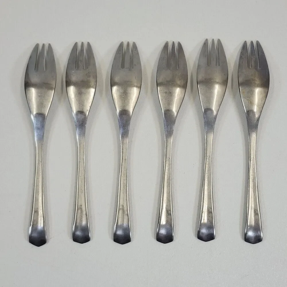 Supreme Cutlery Dinner Forks Towle Set of 6 Hanoverian Stainless Steel Japan MCM
